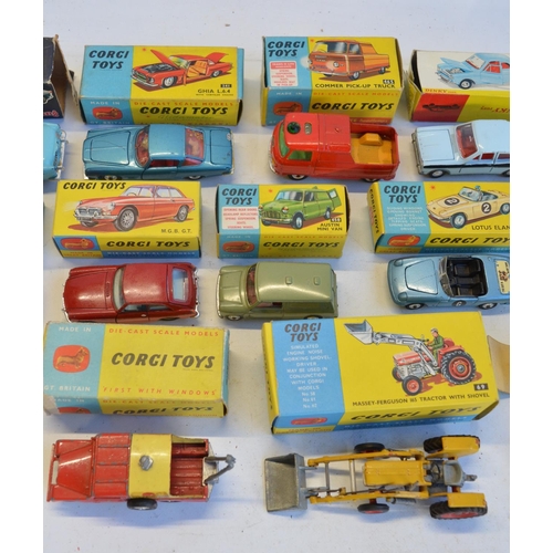 15 - Nineteen boxed vintage diecast vehicle models from Corgi, Dinky and Rei-ang Spot-On to include Dinky... 