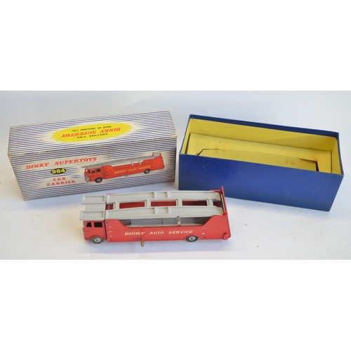 21 - Collection of vintage Dinky Toys diecast models to include 984 Car Carrier (excellent condition, box... 