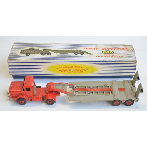 21 - Collection of vintage Dinky Toys diecast models to include 984 Car Carrier (excellent condition, box... 