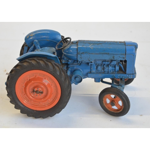 26 - Vintage Chad Valley Fordson Major tractor model with working steering, opening engine panels etc. No... 