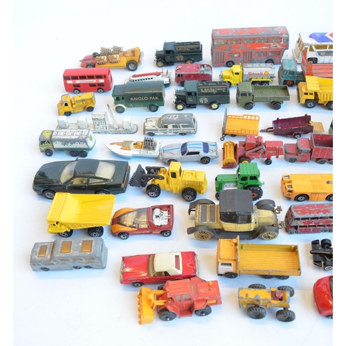 7 - Collection of vintage car models to include a Marx tinplate clockwork Super 410 tinplate car (missin... 