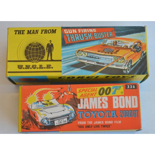9 - Vintage Corgi Toys 336 James Bond Toyota 2000GT from You Only Live Twice (with 4 spare rockets and i... 