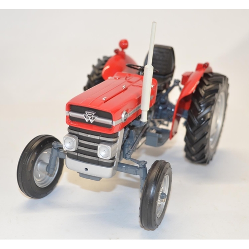 354 - Boxed Universal Hobbies 1/16 scale diecast Massey Ferguson 135 tractor model in mint condition, box ... 