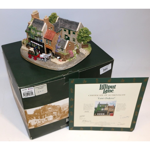 364 - Lilliput Lane Cottage 'Last Orders' No. L2795, ltd. ed., with box