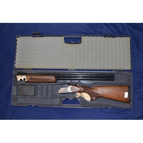 488 - Cased Armsam 12B over and under ejector shotgun with 28inch barrels and 14 1/4