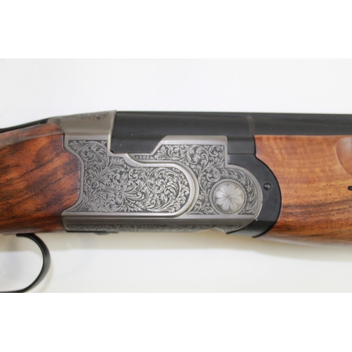 486 - Ataarms over/under double barrel multi choke shotgun ejector with single trigger and vented barrels.... 