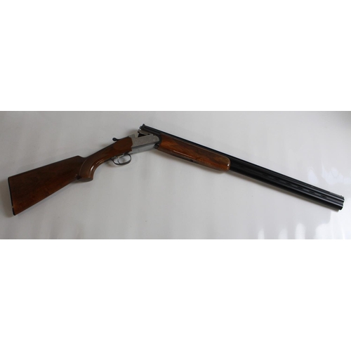 487 - AYA 12 bore O/U Single trigger ejector shotgun. Barrel length 27.5ins, length of pull 14ins. Quality... 