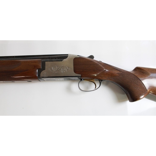 491 - Miroku 12Bore Over/under ejector shotgun. Barrel length28ins, length or pull 14ins. There is damage ... 