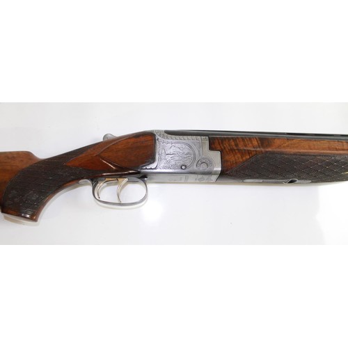 492 - Laurona 12Bore O/U Double trigger non ejector shotgun. Barrel length 28ins, Length of pull 14.5ins