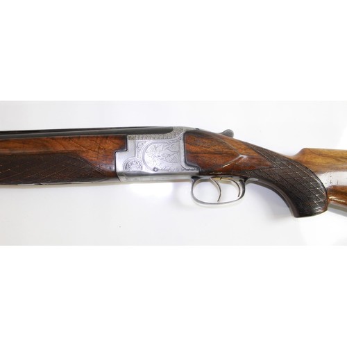 492 - Laurona 12Bore O/U Double trigger non ejector shotgun. Barrel length 28ins, Length of pull 14.5ins