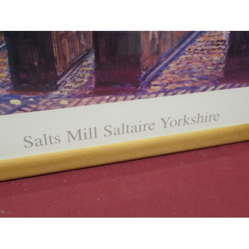 389 - After David Hockney (British, born. 1937); 'Salts Mill Saltaire', Yorkshire, coloured print, 44cm x ... 