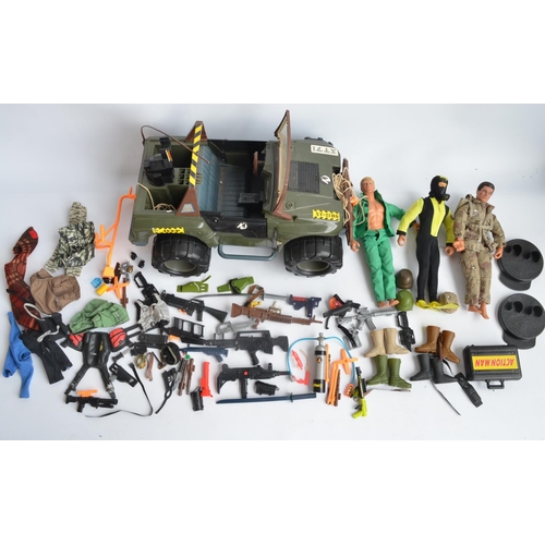 1115 - Collection of Action Man and G.I.Joe action figures and accessories to include an Action Man Jeep mo... 