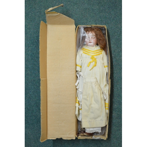 1320 - Victorian doll fully articulated body and bisque head with sleepy eyes, pair of bloomers and under s... 