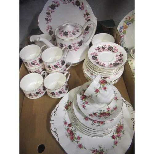 1322 - Paragon 'Michelle'  22 piece tea set for six  covers, Paragon 'Minuet' part tea set, 1960's Stafford... 