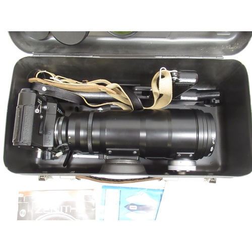 1126 - Zenith FS/ twelve photosniper outfits comprising Zenith twelve S body serial No85172893 TAIR/3S F4.5... 