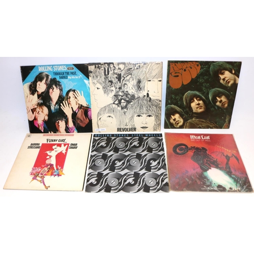 1262 - Vinyl records, incl. Beatles Revolver and Rubber Soul, Rolling Stones Steel Wheels, etc. (6)