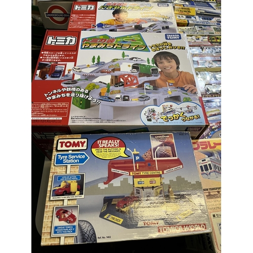 1286 - Collection of Takara Tomy trains and vehicle playsets, Underground Ernie Interactive Station Network... 