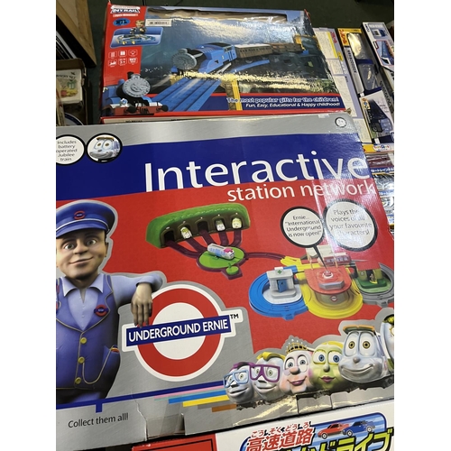 1286 - Collection of Takara Tomy trains and vehicle playsets, Underground Ernie Interactive Station Network... 