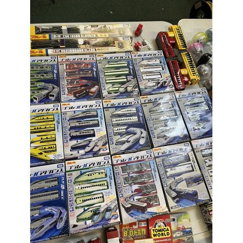 1288 - Collection of Takara Tomy Japanese import playsets and vehicles, incl. Disney, mostly boxed (qty)