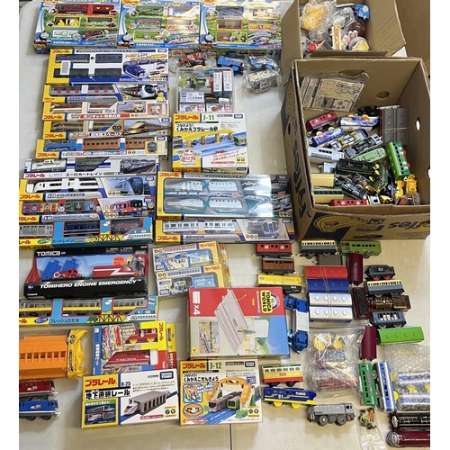 1294 - Large collection of Japanese import toy trains, mainly Tomy Takara, incl. Thomas the Tank Engine