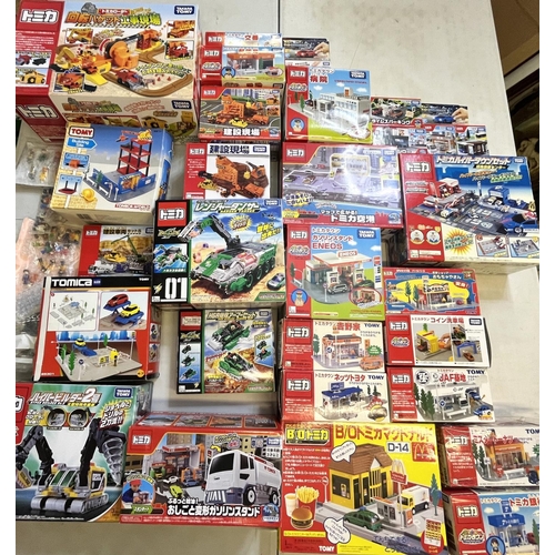 1298 - Collection of Takara Tomy Japanese import play sets, incl. places of work and construction sets, app... 