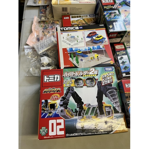 1298 - Collection of Takara Tomy Japanese import play sets, incl. places of work and construction sets, app... 