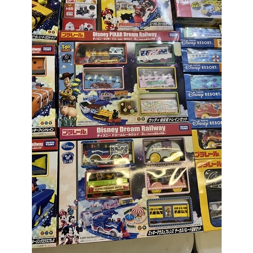 1295 - Takara Tomy Disney & Pixar Japanese import playsets, vehicles, etc., most boxed, approx. 20