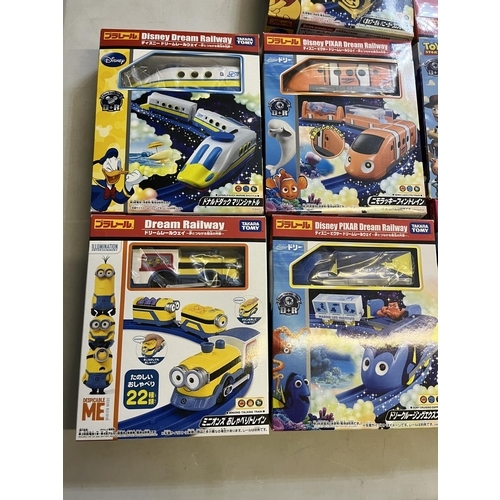 1295 - Takara Tomy Disney & Pixar Japanese import playsets, vehicles, etc., most boxed, approx. 20