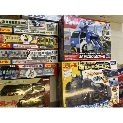 1286 - Collection of Takara Tomy trains and vehicle playsets, Underground Ernie Interactive Station Network... 