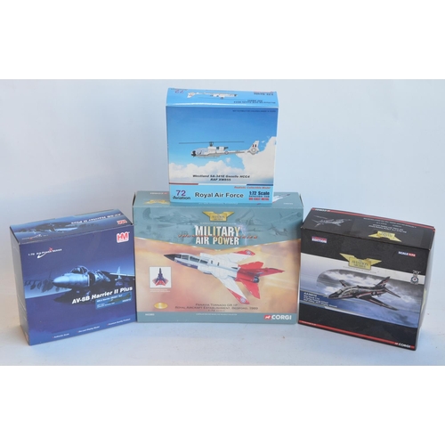 38 - Four 1/72 scale diecast Royal Air Force aircraft models to include Corgi limited edition AA33603 Tor... 