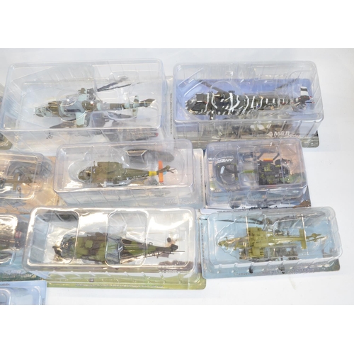 53 - Collection of 78 post war aircraft models from Amer, Italeri etc to include fast jets and helicopter... 