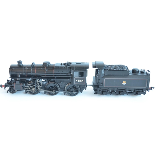 67 - Bachmann OO gauge 32-586DC Ivatt Class 4 Mogul 2-6-0 43154 With Tablet Catcher E/Emblem with fitted ... 