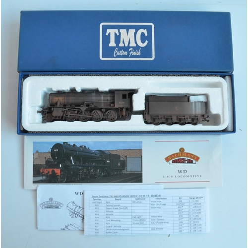 70 - Bachmann 32-253TMC OO gauge WD Class 90179 BR Black with Late Crest, limited edition steam train mod... 