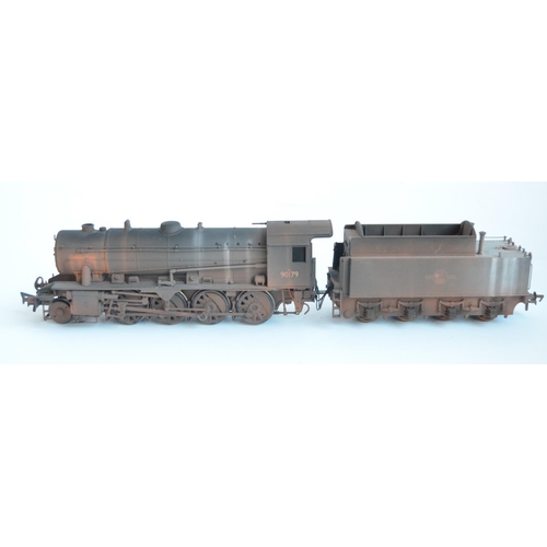 70 - Bachmann 32-253TMC OO gauge WD Class 90179 BR Black with Late Crest, limited edition steam train mod... 