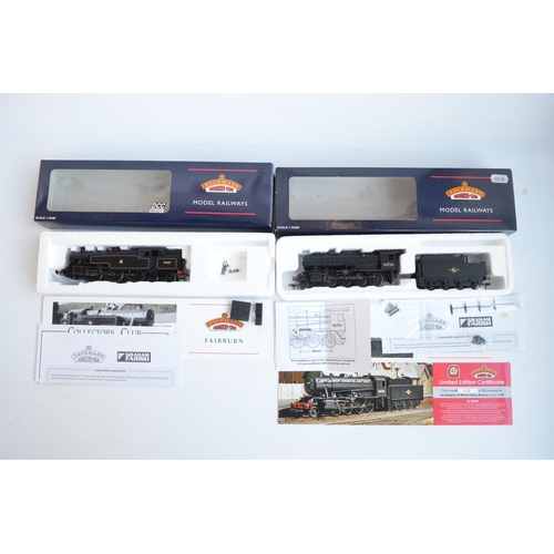 80 - Four OO gauge BR black electric steam train models from Bachmann to include 32-250W WD Class 90733 l... 