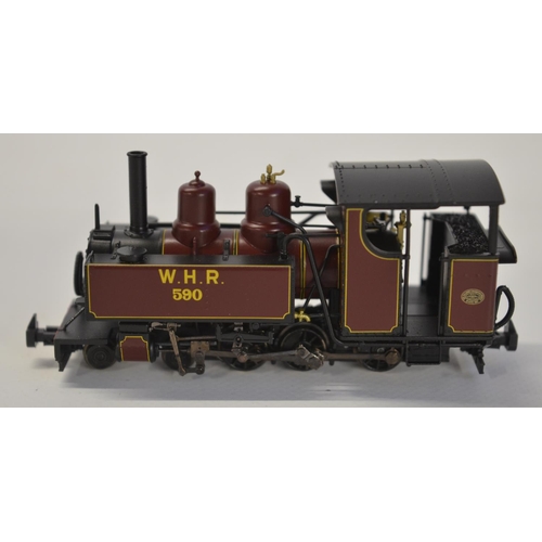 83 - Bachmann OO-9 narrow gauge 391-031DS Baldwin Class 10-12-D 590 Welsh Highland Railway Lined Maroon w... 