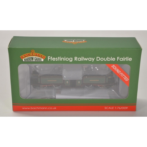 84 - Bachmann OO9 1/76 scale narrow gauge electric steam train model 391-102SF Ffestiniog Railway Double ... 