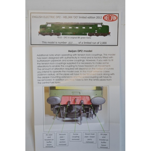 105 - Heljan OO gauge limited edition Item 40101 DP2 prototype in early BR green livery, 1517/2000 in mint... 