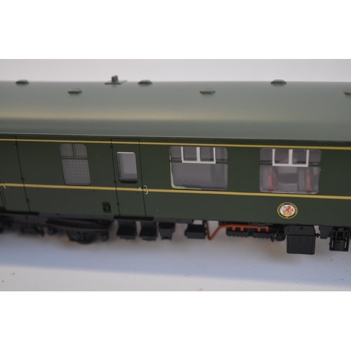 88 - Three boxed OO gauge boxed BR green DMU sets to include Hornby R369A 3 Car Class 110 (power car fair... 