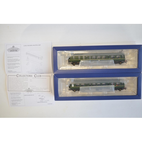 88 - Three boxed OO gauge boxed BR green DMU sets to include Hornby R369A 3 Car Class 110 (power car fair... 