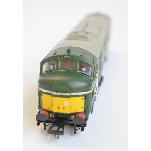 97 - Bachmann OO gauge electric diesel locomotive model 31-997 LMS 10001 BR green and eggshell blue waist... 