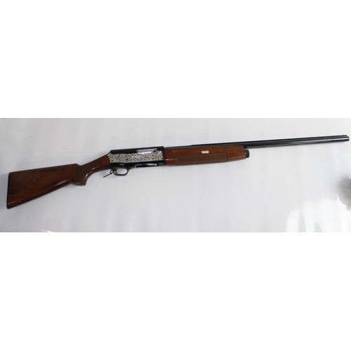 494 - Frenchi Hunter 12bore semi auto shotgun. 27ins vented barrel (13) Length of pull 14ins. Serial numbe... 