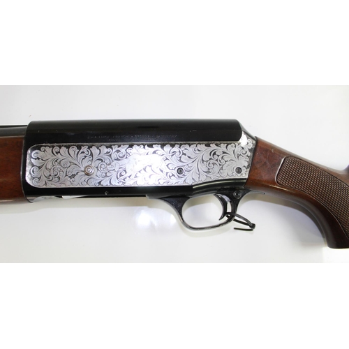 494 - Frenchi Hunter 12bore semi auto shotgun. 27ins vented barrel (13) Length of pull 14ins. Serial numbe... 