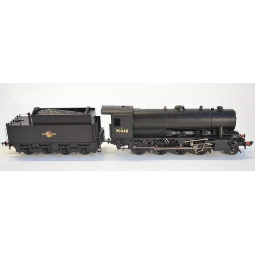 113 - Bachmann OO gauge 32-260DC WD Austerity Class 90448 BR black late crest, DCC On Board. Model mint wi... 