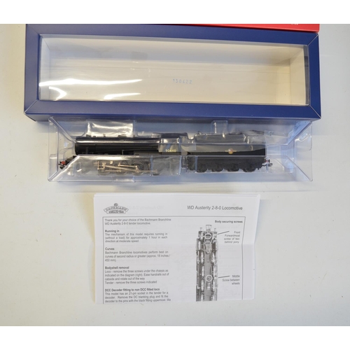 113 - Bachmann OO gauge 32-260DC WD Austerity Class 90448 BR black late crest, DCC On Board. Model mint wi... 