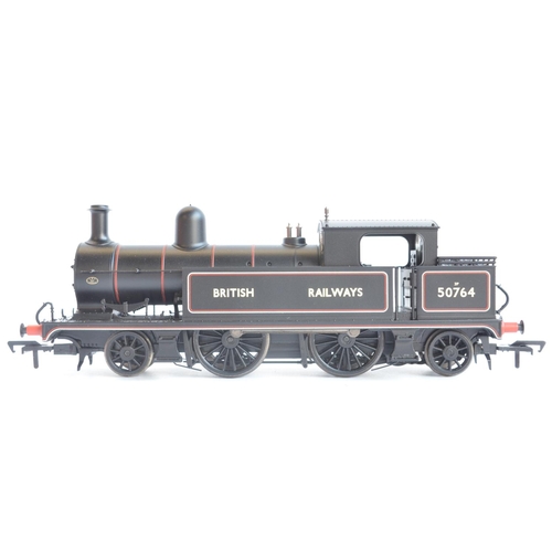 123 - Two OO gauge BR black lined electric steam train models to include Bachmann 31-170 L&YR 2-4-2 Tank 5... 