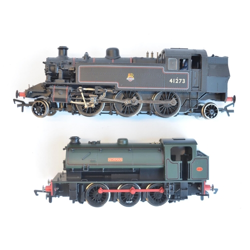 126 - Three OO gauge electric steam train models to include Hornby R3031 BR Fowler 0-6-0 Class 4F 44331 (m... 