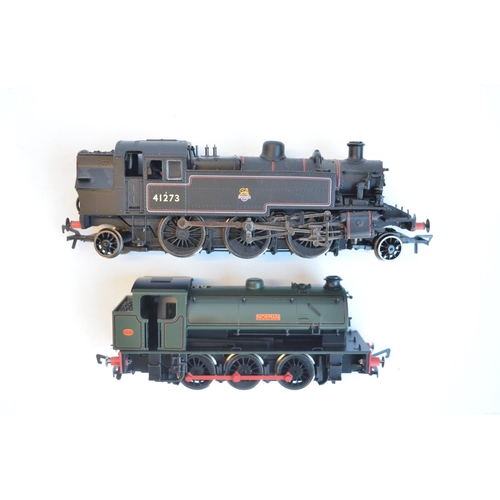 126 - Three OO gauge electric steam train models to include Hornby R3031 BR Fowler 0-6-0 Class 4F 44331 (m... 