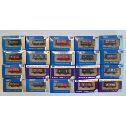 136 - Twenty boxed OO gauge limited edition goods wagons from Dapol, mostly colliery related. All contents... 