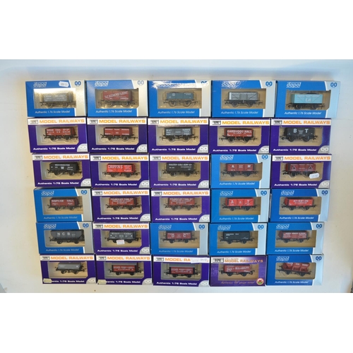 137 - Thirty boxed OO gauge goods wagons from Dapol to include 18 limited edition mostly colliery related ... 